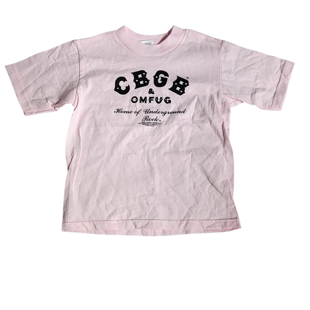 CBGB OMFUG Toddler Pink Graphic T-Shirt Home of Underground Rock 4T